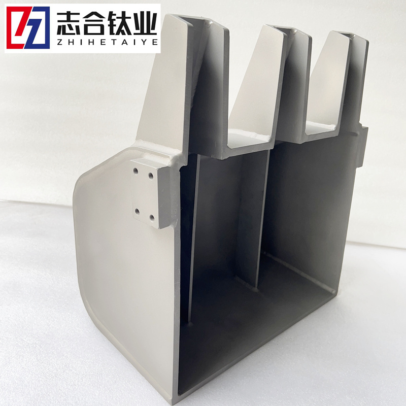 志合廠家專業(yè)焊接加工各種鈦材鎳材鋯材產(chǎn)品TC4 長澆包 310*220*8